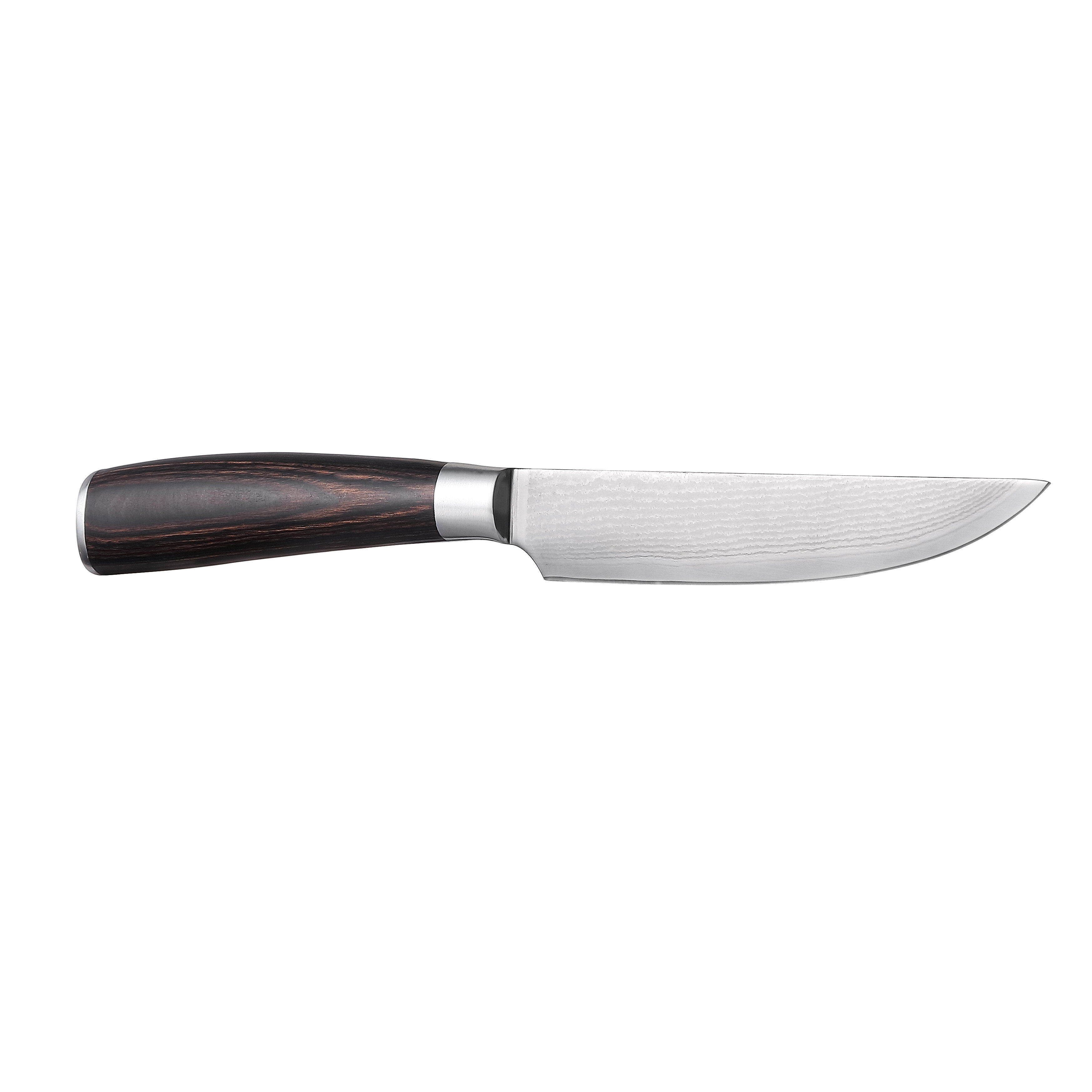 Damascus Steak Knife Set of 6 Japanese AUS-10 Steel Non-serrated Steak  Knives
