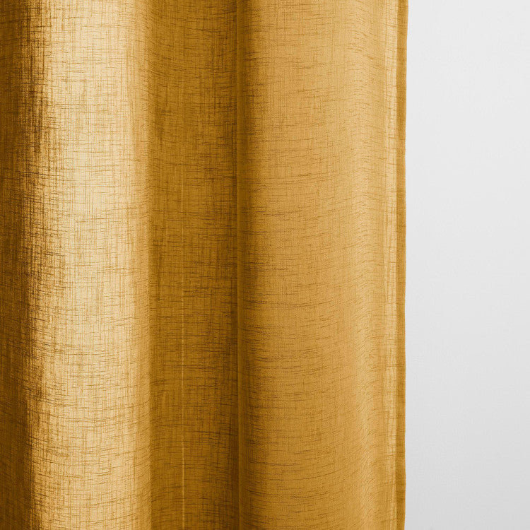Sheer Curtain Single Panel, 350cm x 298cm, Ochre