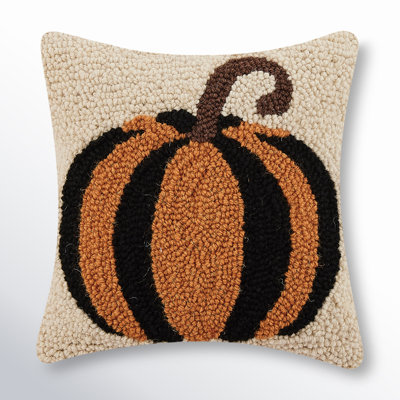 Fall Cat Pumpkin Pillow Cover 12x20 - Autumn Thanksgiving Decor Lumbar Pillow Case