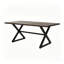 Ensemble repas d'extérieur 7 pièces avec structure en aluminium et coussins résistants aux rayons UV, 6 places, noir et brun