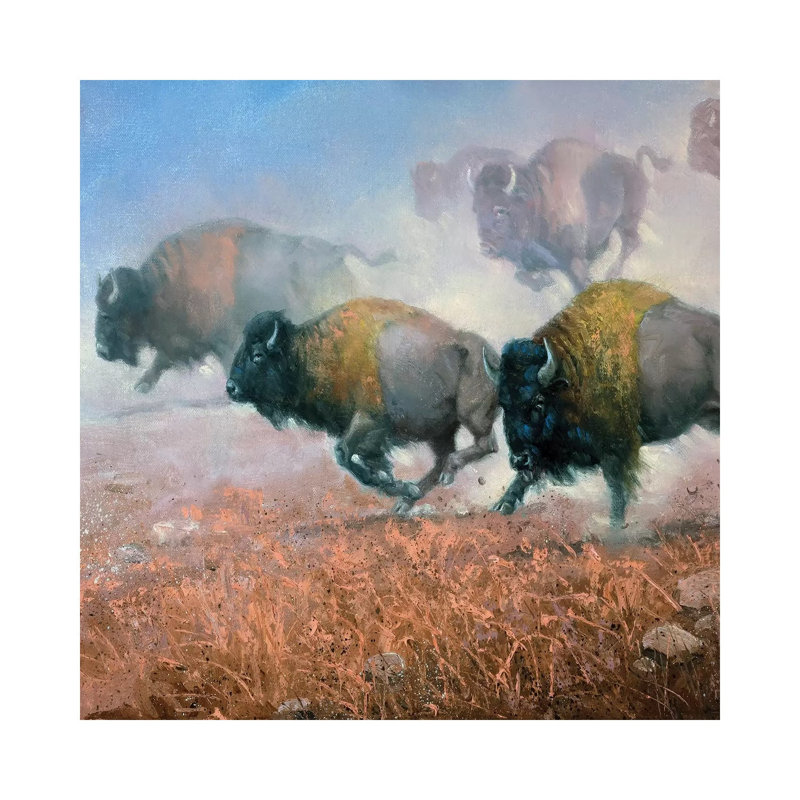 Prairie Thunder by Jack Sorenson - Wrapped Canvas Print, 45.72 cm H x 45.72 cm W