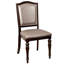 Chaise rembourrée en similicuir Anlin