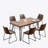 Versatile 7-Piece Industrial Style Dining Set Ideal For Any Room With Premium Comfort And Durability-419108016
