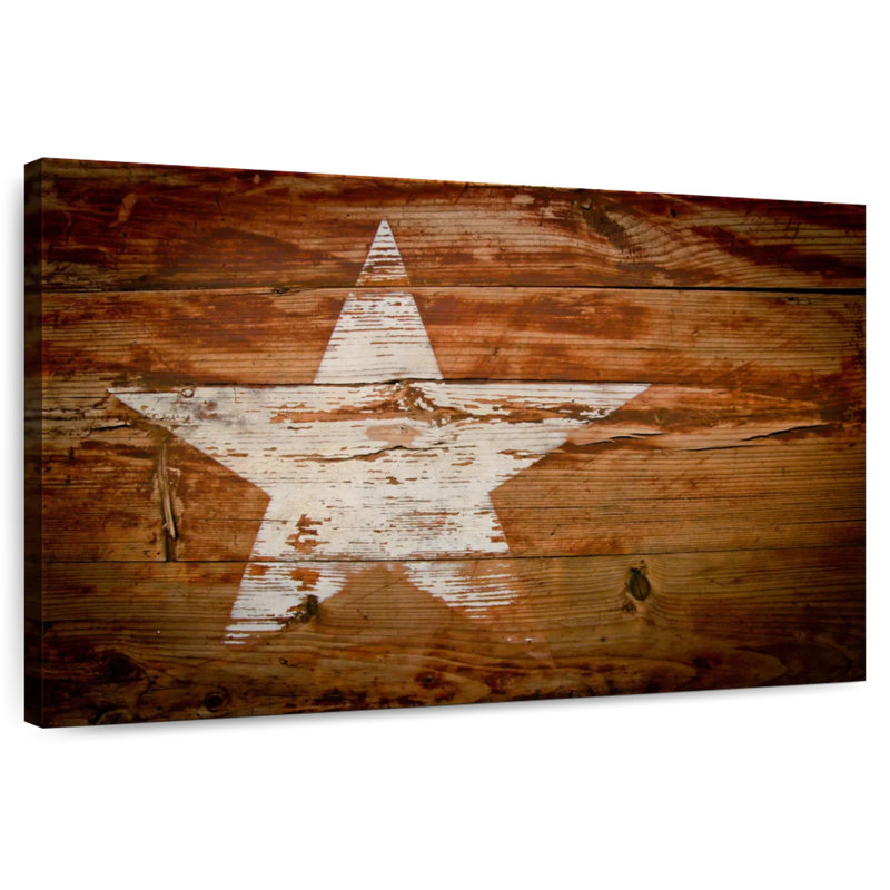 Lelar Wooden Star, 30'' H x 45'' W