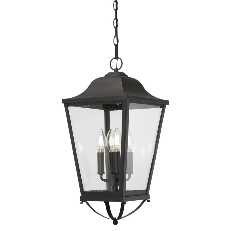 4 - Light LED Outdoor Hanging Lantern Outdoor Lighting