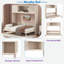 Lit escamotable avec armoires de rangement