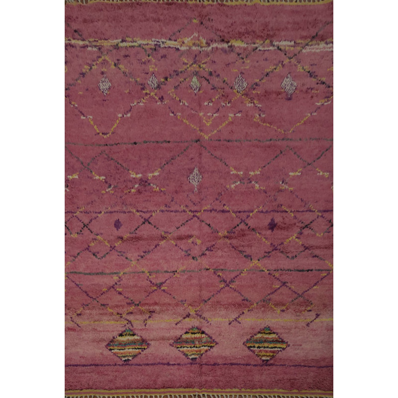 Tapis marocain vibrant 8 x 11 avec un design unique pour les maisons élégantes