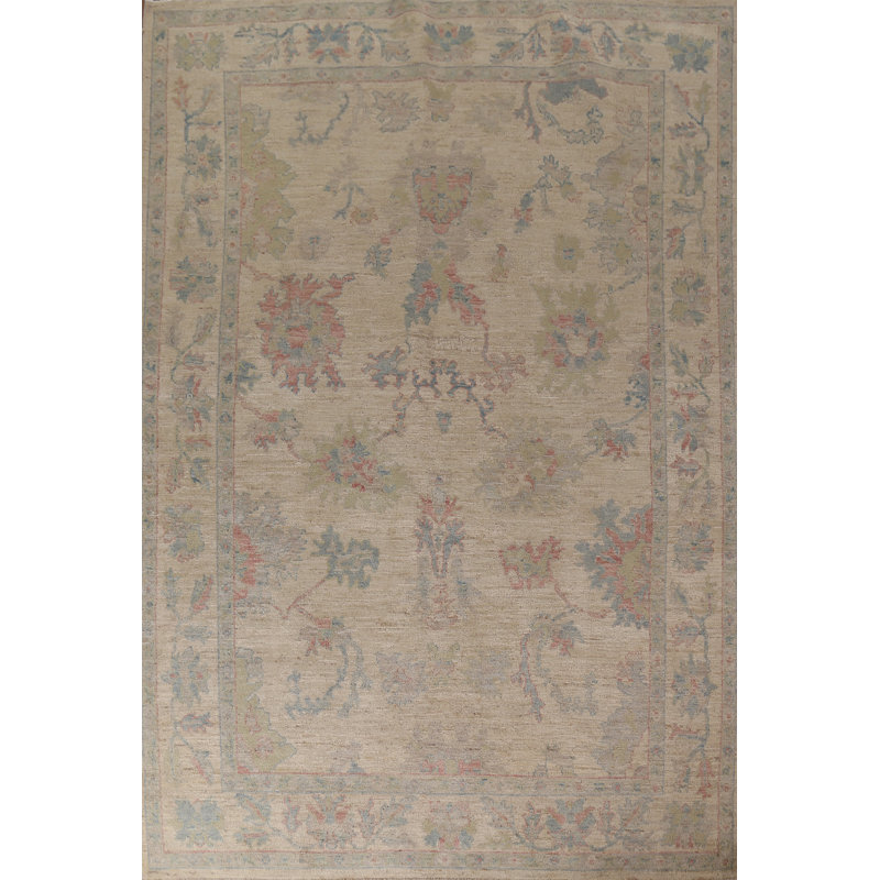 Vegetable Dye Oushak Turkish Area Rug