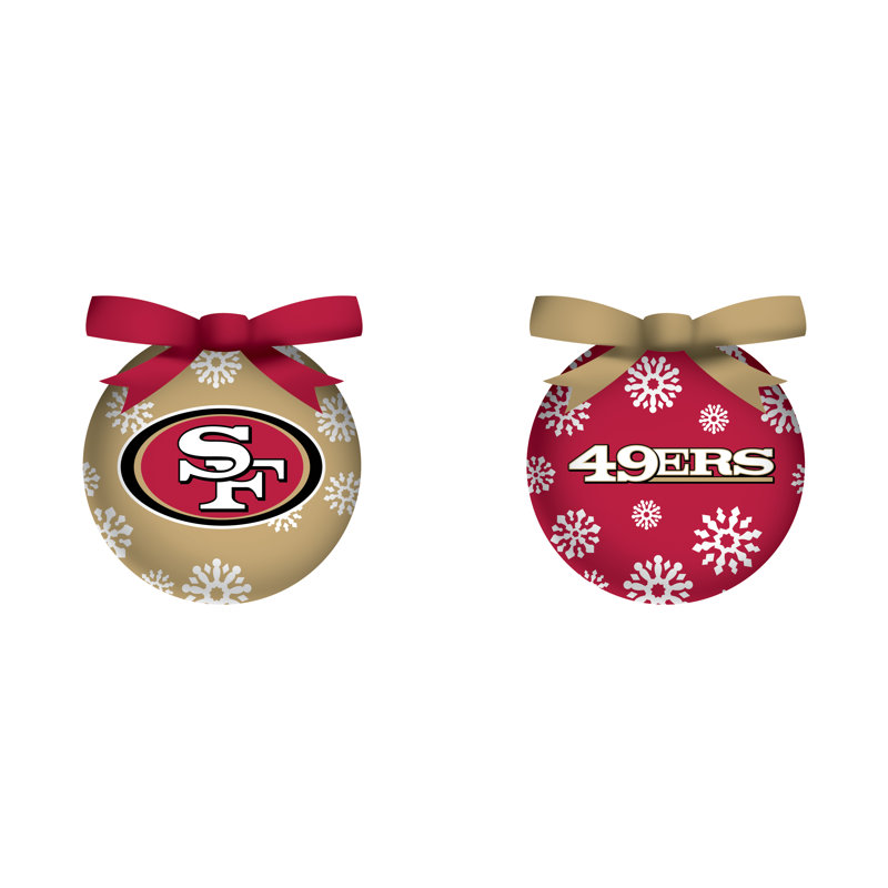 Ensemble d'ornement boule NFL, 49ers de San Francisco