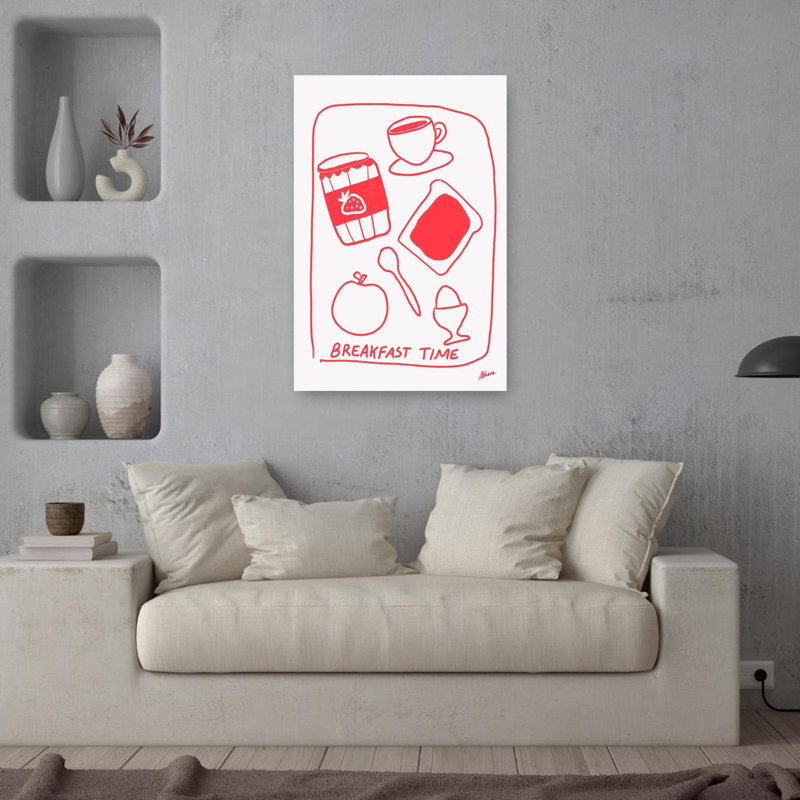 Petit déjeuner, impression d'art mural contemporain, 36" H x 24" W