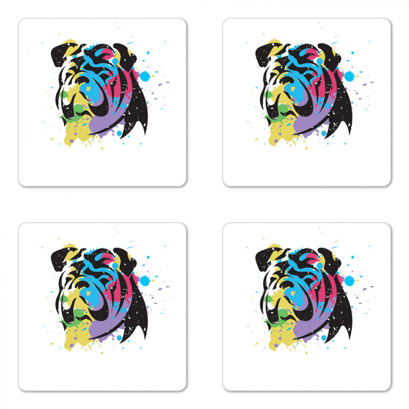 Sous-verre english bouledogue