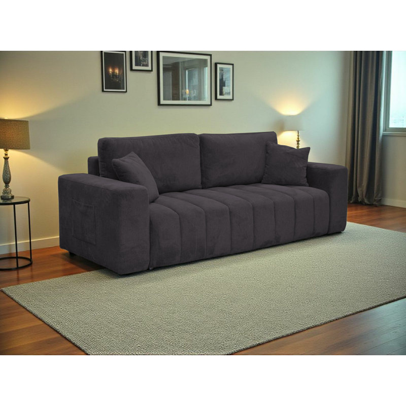 3 Seater Sleeper, Black