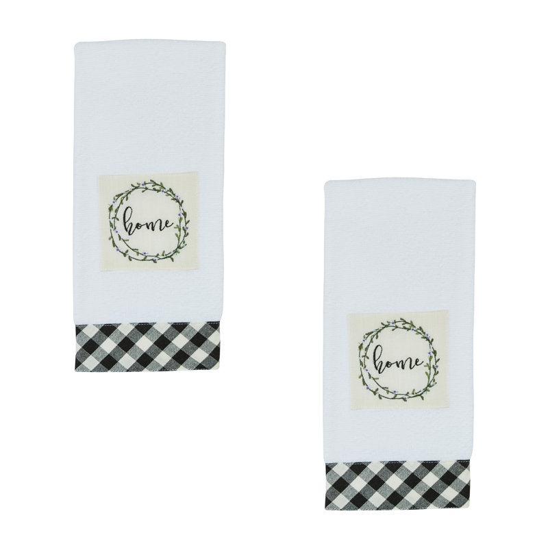 Ensemble de 2 serviettes de chambre en éponge Cerra