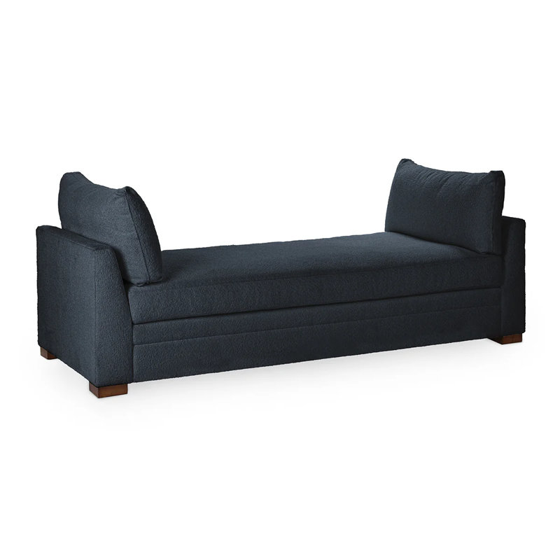 Audrey Upholstered Fabric Daybed, Rise Navy Performance Upholstery