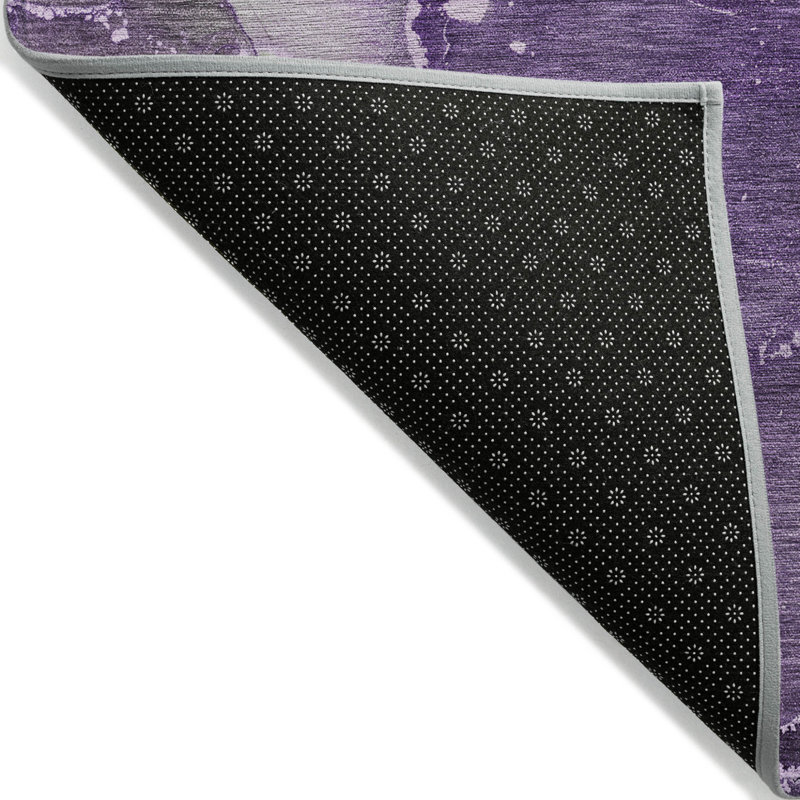 Tapis extérieur lavable et antidérapant 2 pi x 3 pi mauve