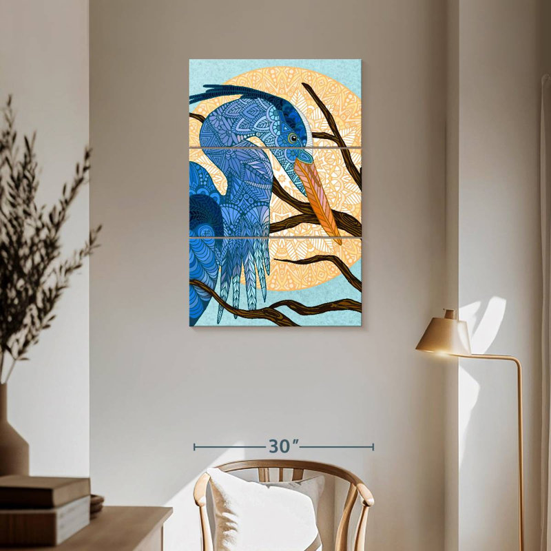 Brampt Egret Sun, 57" H x 36" W