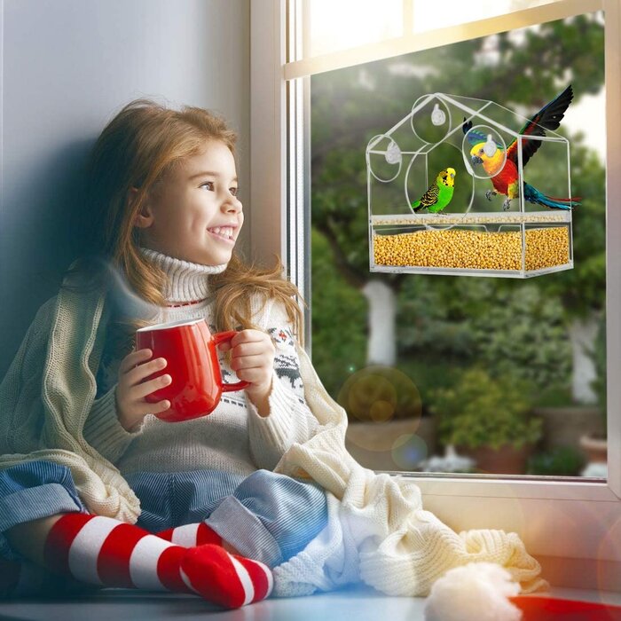 vivohome Window Decorative Bird Feeder & Reviews | Wayfair