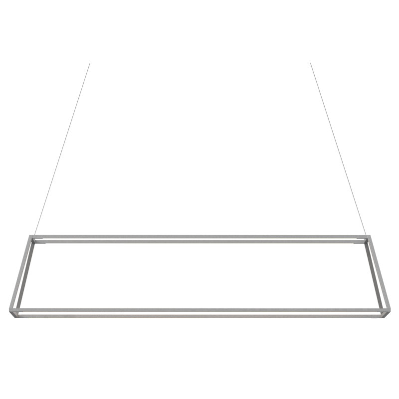 Z-Bar 4 - Light LED Pendant, Silver, 56"