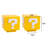 2-Pack Yellow Question Block Lamp