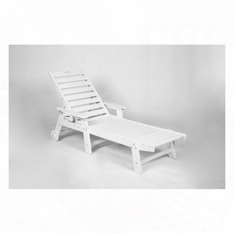 Ensemble de chaise longue d'extérieur en PEHD pour l'extérieur 3 pièces