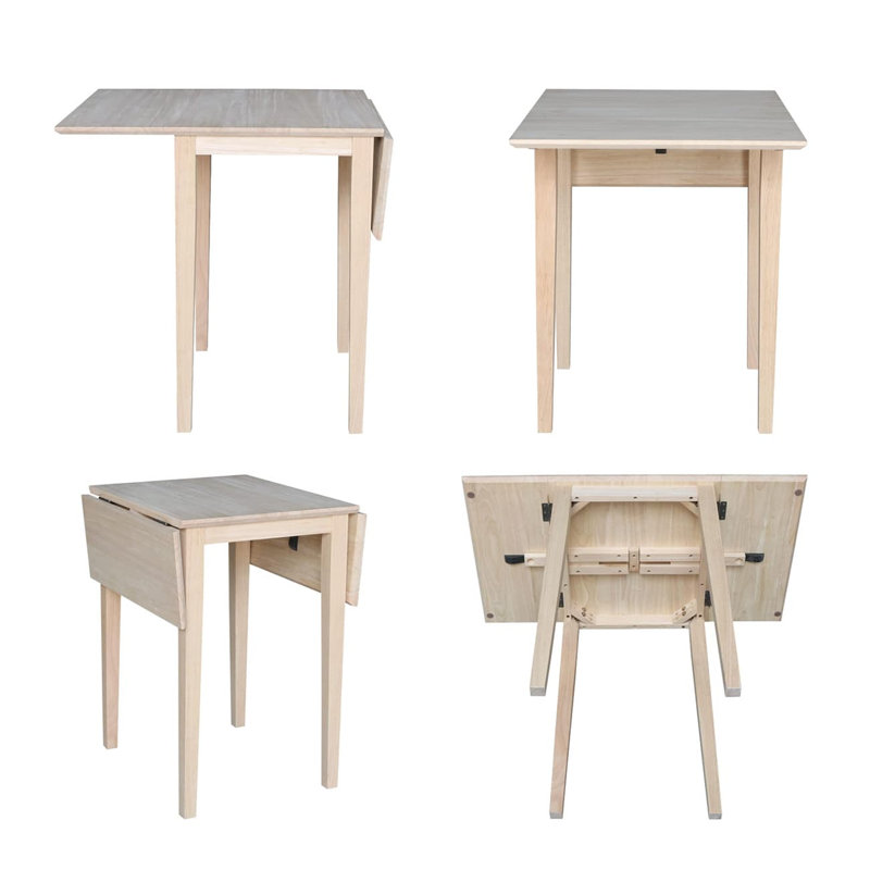 Odilon 36" Rubberwood Solid Wood Dining Table
