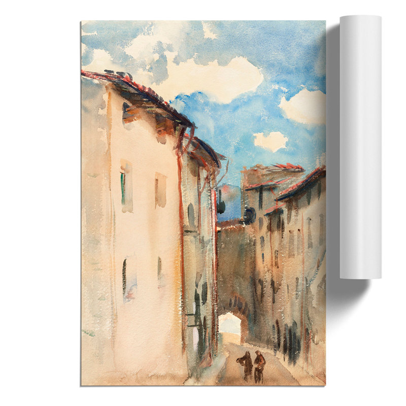 Camprodon, Spain by John Singer Sargent - Unframed Painting, 42cm H x 30cm W x 0.1cm D
