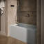 Baignoire de trempage rectangulaire en alcôve avec trop-plein à fente et tablier intégré 60 po x 30 po Underscore®-27814139-27814134