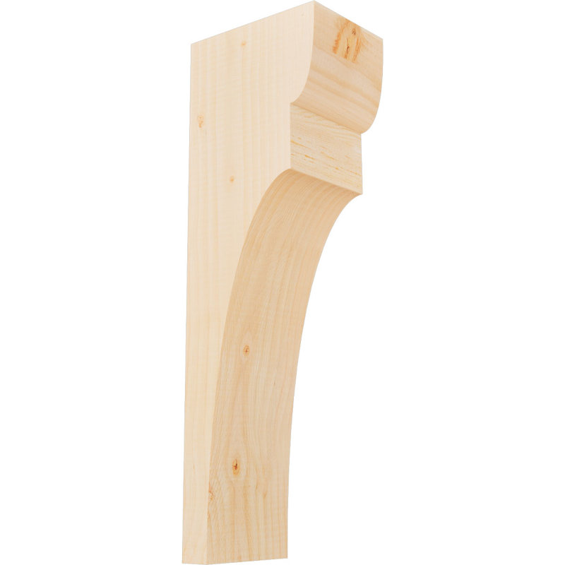 Yorktown Corbel, H 24 po x l 5,5 po x P 8 po, Sapin de Douglas, Lisse