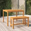 Nele Solid Wood Acacia Outdoor Bench