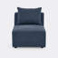 Chaise simple pour canapé modulaire Structure en bois massif robuste, tissu en fils bouclés, rembourrage en éponge haute densité et ressorts ensachés-570099421