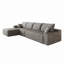 Canapé modulaire en forme de L de 135 po, siège modulaire moderne à assise profonde, aucun assemblage requis pour la chambre à coucher du salon-1227429371