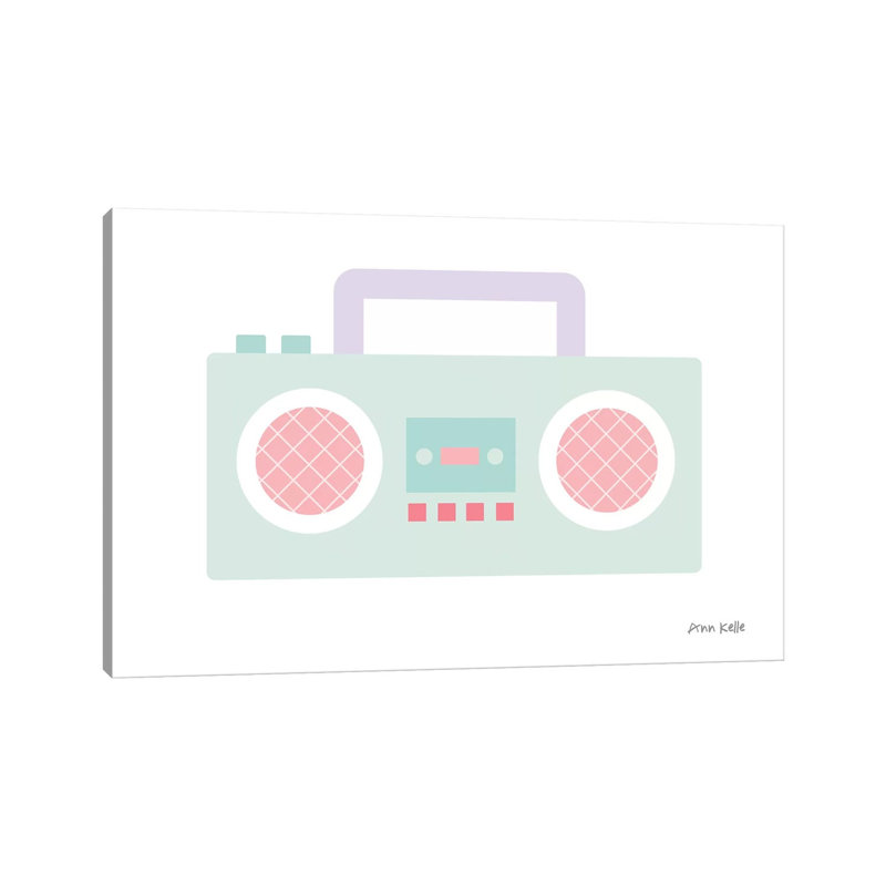 Boombox by Ann Kelle - Wrapped Canvas Print, 152.5 cm H x 101.5 cm W