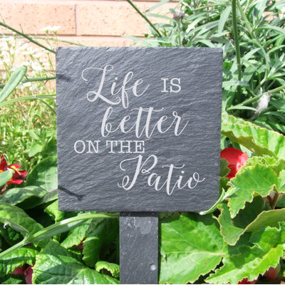 Windcrest Stone Plants & Flowers Garden Sign