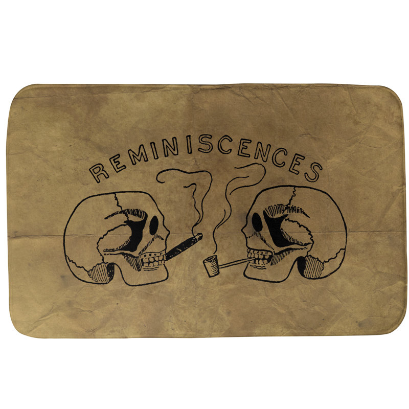 Tapis de bain reminiscences crânes Fawcett, l 21 po x L 34 po