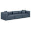 Canapé modulaire en similicuir 3 pièces Houswerth-94884228