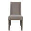 Chaise d'appoint en lin gris Reber