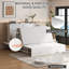  Grand lit escamotable Murphy avec station de charge et tiroirs de rangement, blanc-1118748100