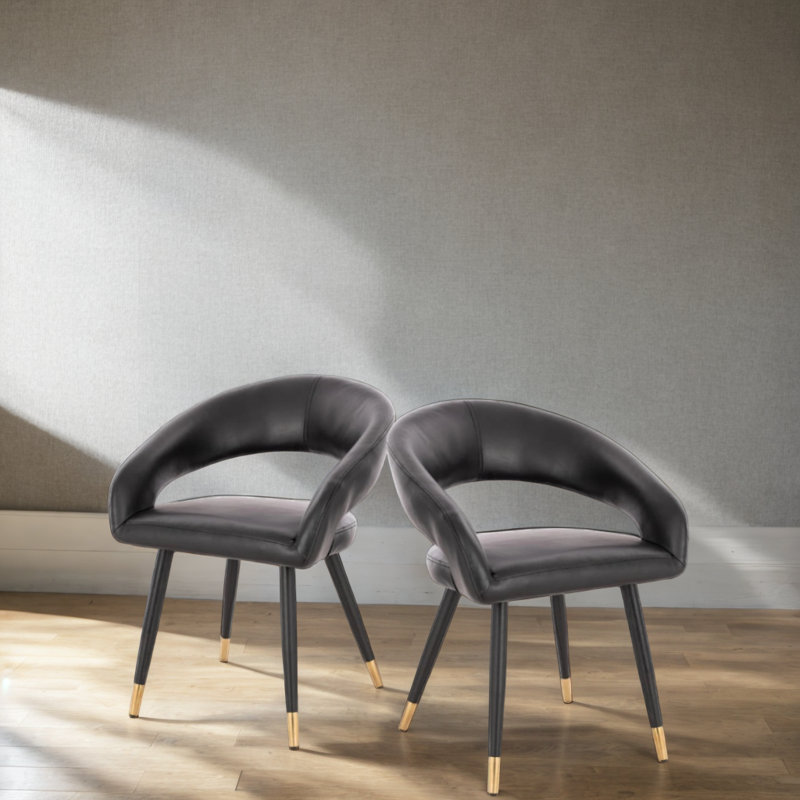 Chaise en cuir Courtland