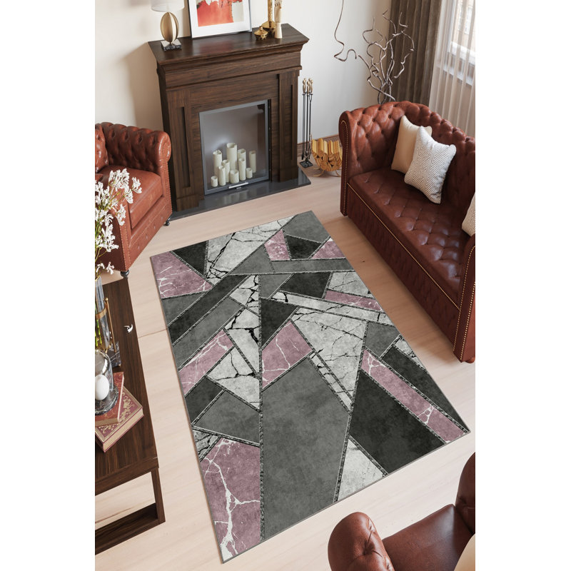 Eco-Friendly Hall Carpet, Grey, 31.5 x 59.1 Inches | 100% Polyester, 650 g/m², 0.2 Inch Pile Height | Antibacterial, Non-Slip PVC Dot Underside, Machine Washable | Perfect for Home Entryways & Living Spaces