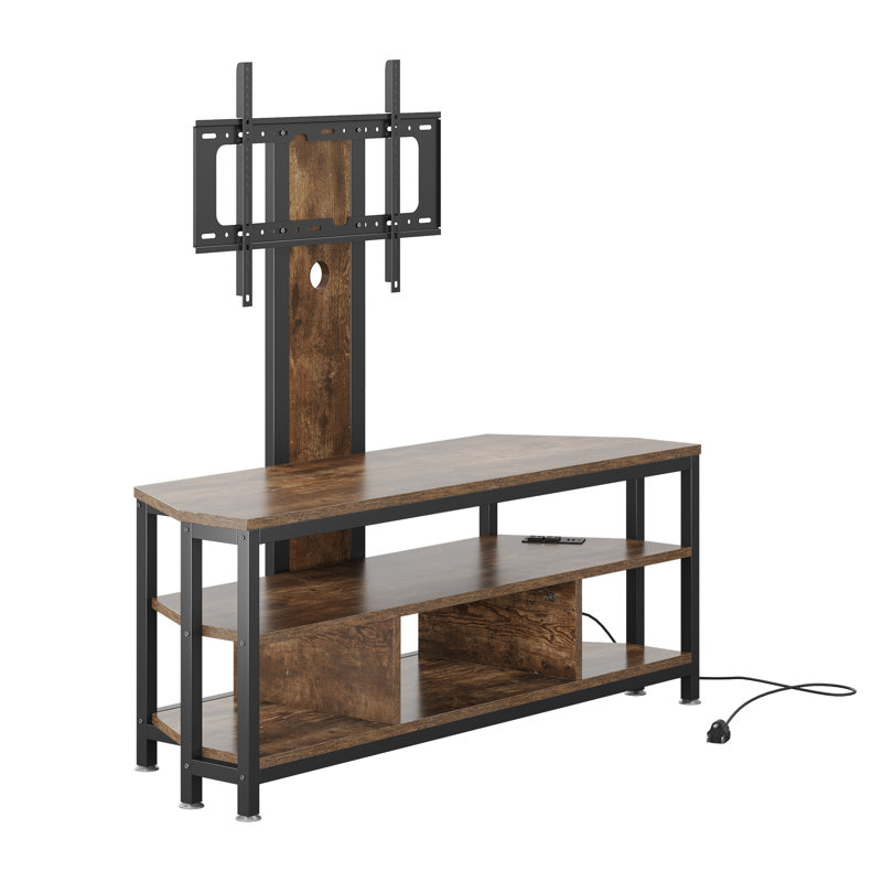 Noureen 47.20'' Industrial Style Media Console, TV Stand, TV Mount With Power Outlet and TV Bracket