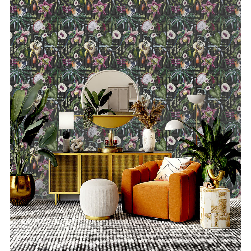 Rouleau de papier peint L 33 pi x l 21 po Tropical Infinity