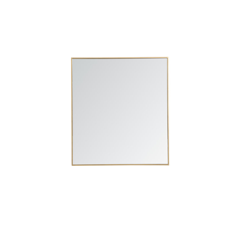 Miroir mural Sabine, 40 po x 36 po, Laiton