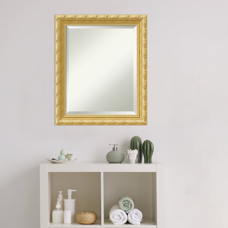 Presson Wood Flat Wall Mirror, 24" H x 20" W