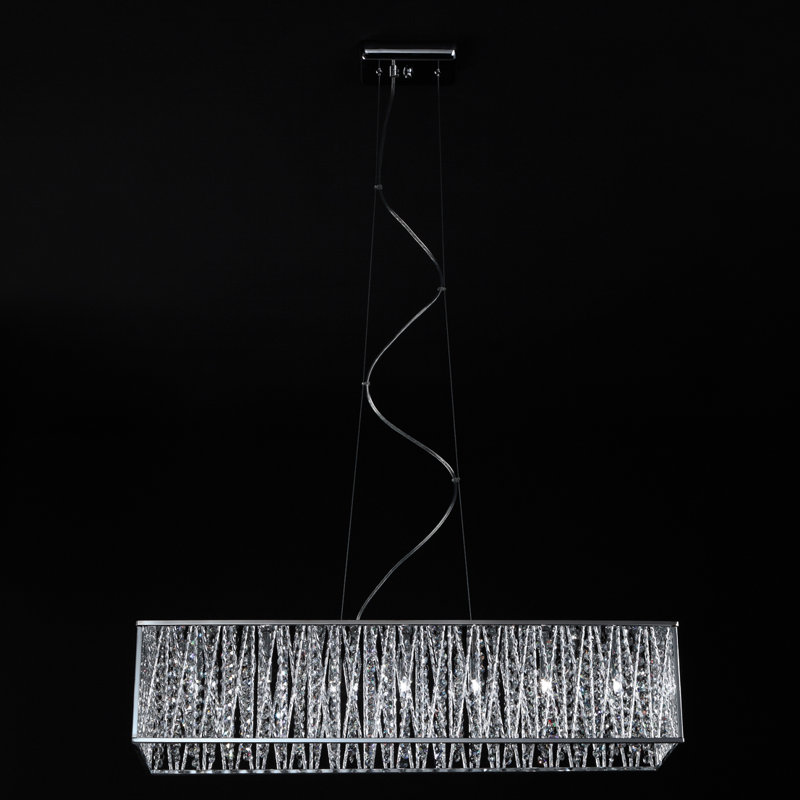 Alezay 7 - Light Dimmable Square / Rectangle Chandelier
