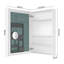 Armoire à pharmacie 24 po x l 36 po à surface sans miroir, avec bords biseautés et porte à ouverture à gauche