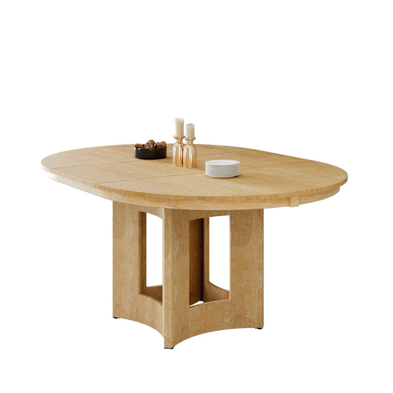 Table de salle à manger extensible Farmhouse, Bois naturel