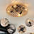 Ceiling-Mounted Jute Rope Fan Light Strip With 4 Bulbs, Dimmable, 7 Dlades, Reversible Dc Motor
