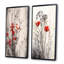 2 pièces sur toile - Red Gray Herb Garden-425023515-425023495