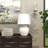 Frasilus Cement Stone Pot Inspired White Table Lamp with Textured Exterior