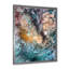 Marbre luxueux turquoise liquide, art mural moderne sur toile-1337179515-1337179517